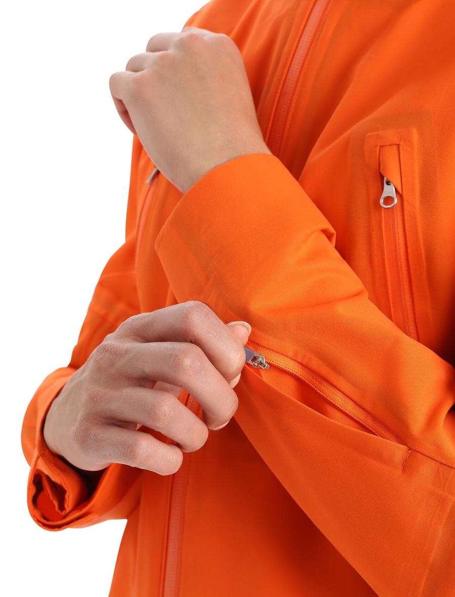 Vestes Icebreaker Shell+™ Merino Encapuchonné Femme Orange | FR 1653QMAZ